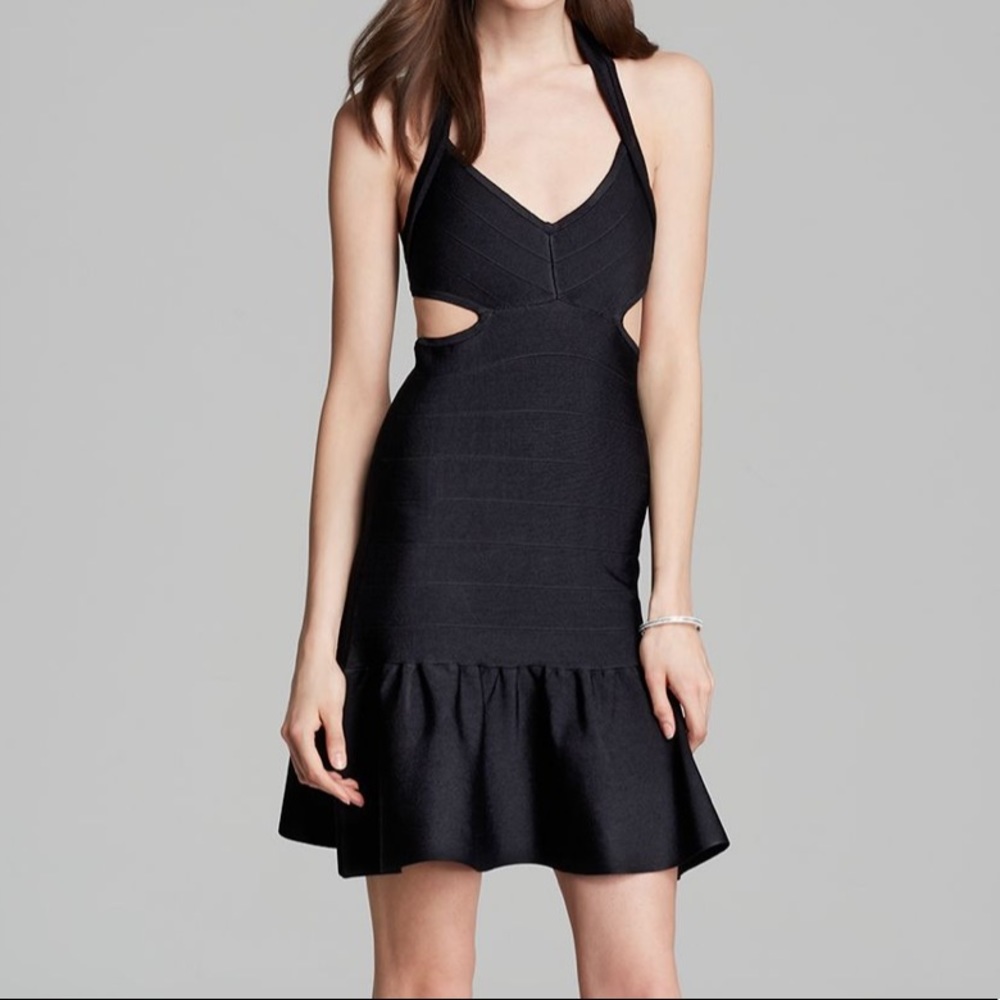 Discounted Guess cut-out ruffles dress
